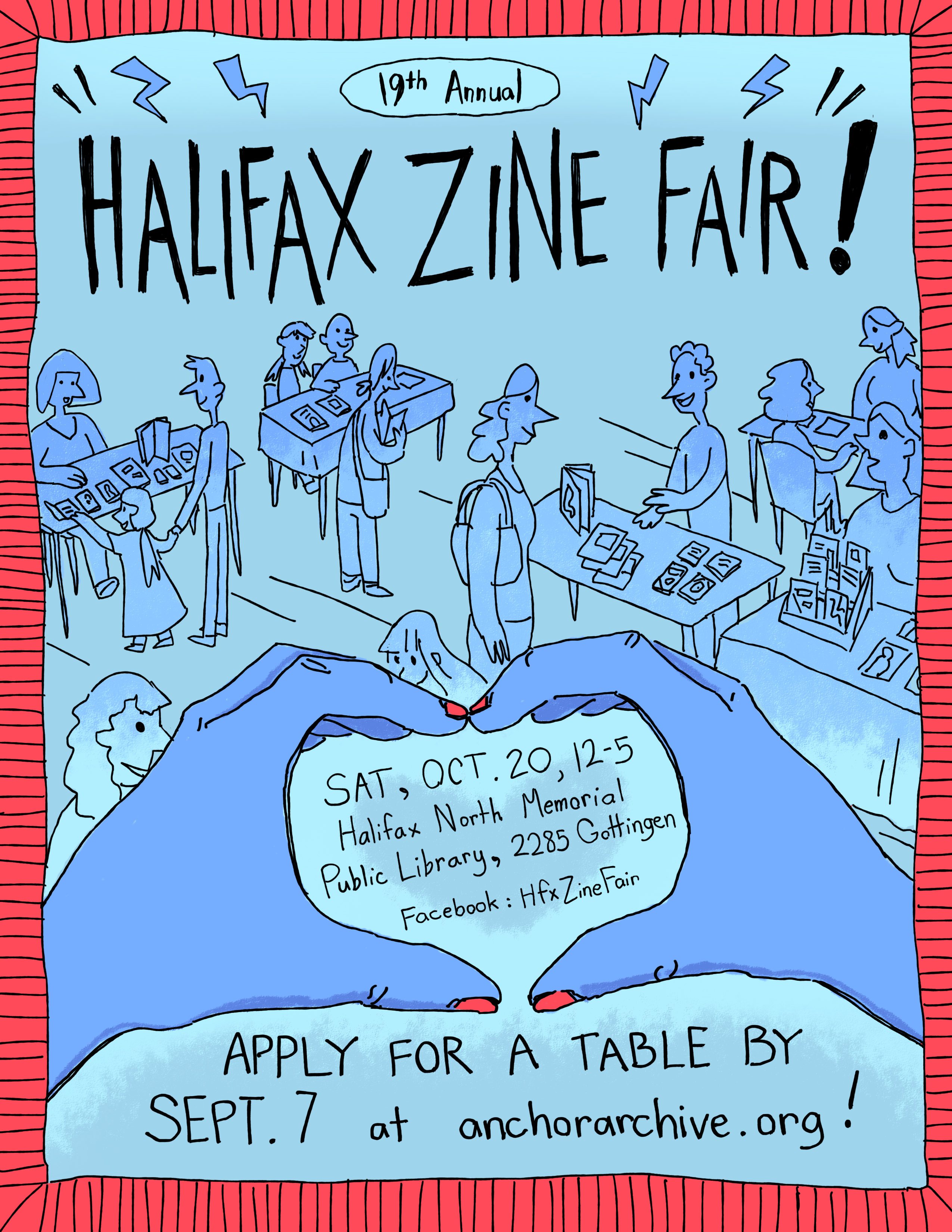 Poster for the 2018 Zine Fair